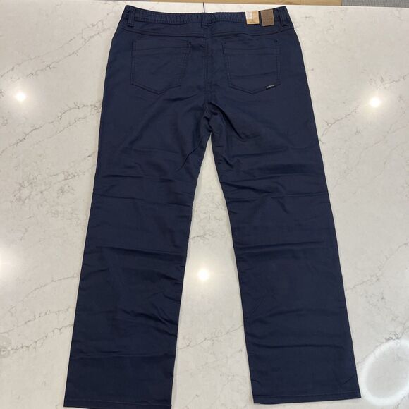 Prana Bridger NEW Jeans Pants Mens 42 x 30 Blue Slim Straight Gorpcore Organic - Picture 2 of 13